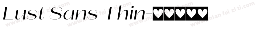 Lust Sans Thin字体转换